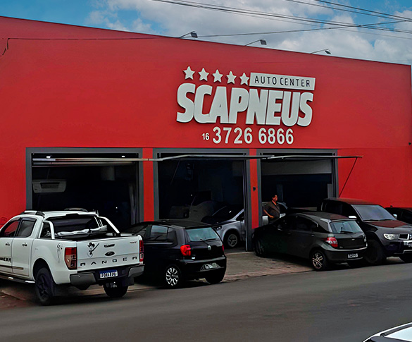 Fachada loja SCAPNEUS